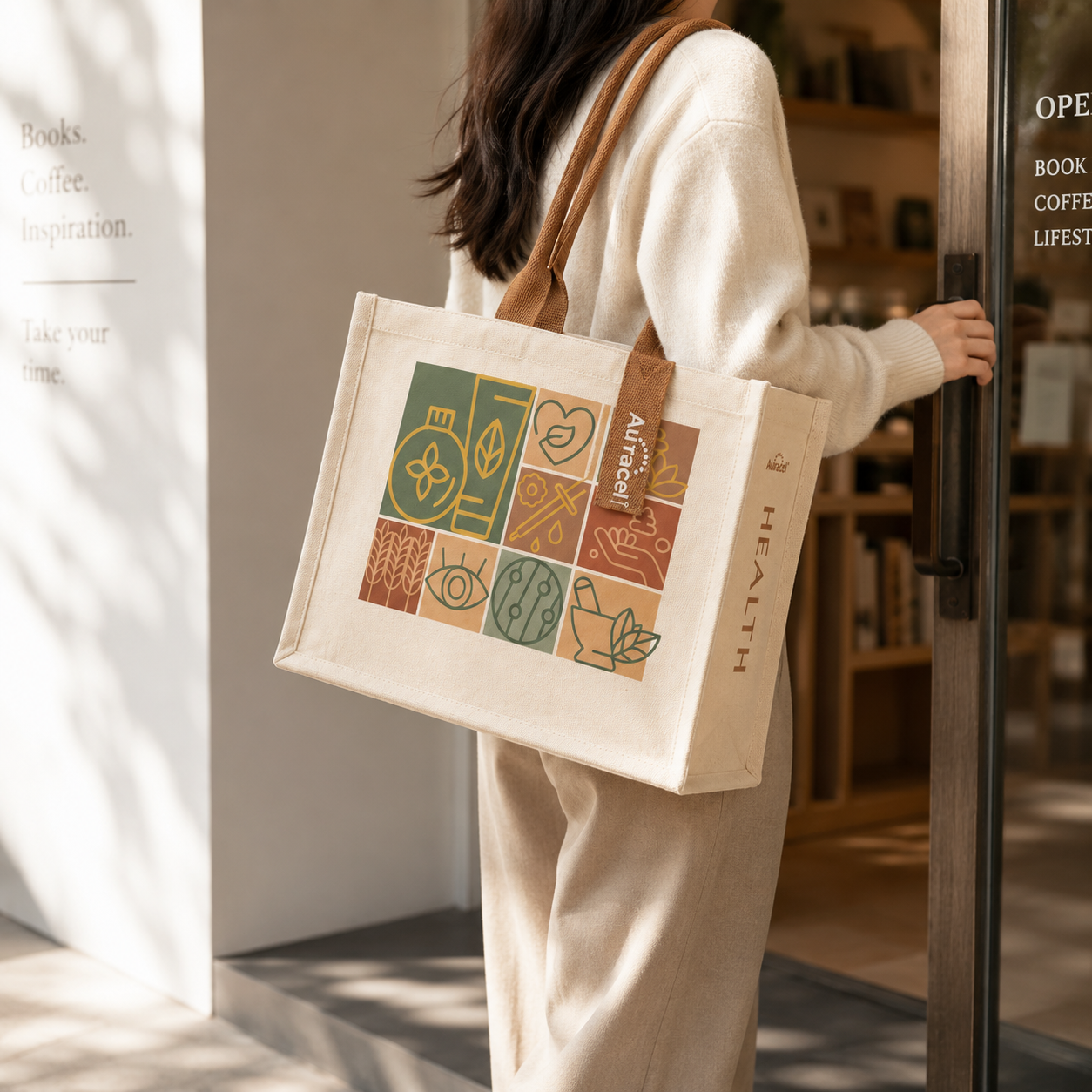 Auracel Canvas Tote Bag
