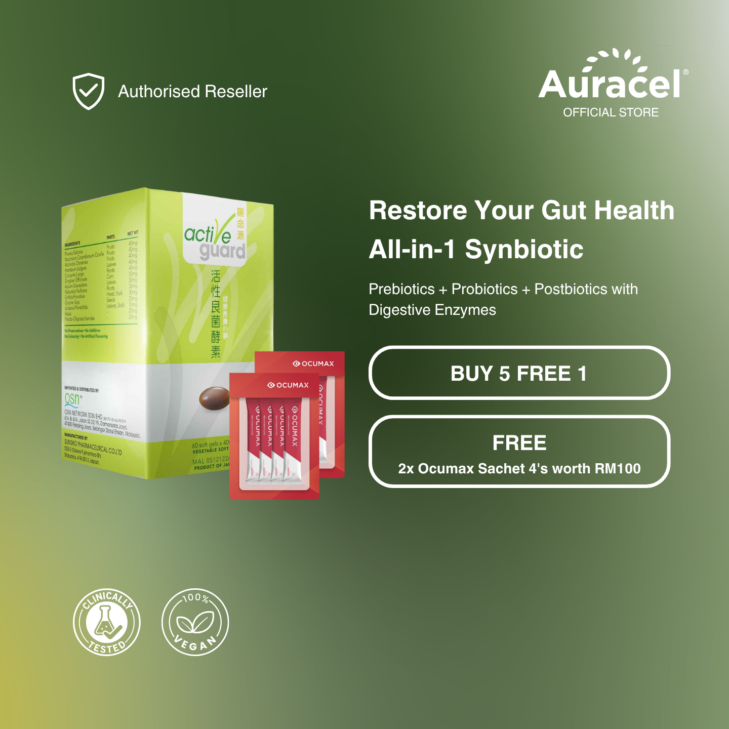 OSN Active Guard Probiotics Capsule 60's